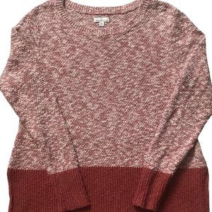 L. L. Bean Signature Cotton Linen Ragg Crewneck Sweater Size M